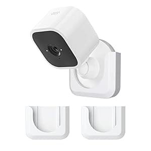 Blink Mini Camera Adhesive Wall Mount Bracket, Strong Adhesive Durable Camera Mount Stand for Blink Mini Indoor Camera, No Drill, No Screws (for Blink Mini-White)